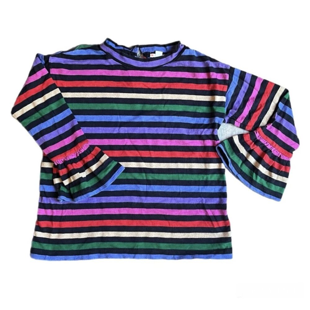 CrewCuts Rainbow Sparkly flare top size 10
